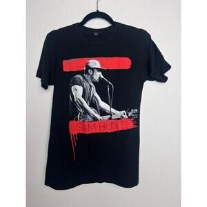 Sam Hunt Summer Tour 2015 Graphic T-Shirt Concert Band Tee Black Size Small